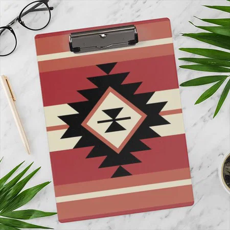 Aztec Pattern Customized Photo Printed Exam Board