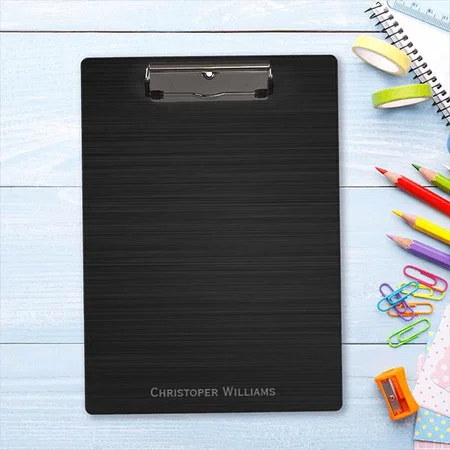 Elegant Black Perforated Metal Customized Photo Printed Exam Board