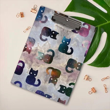 Galaxy Cat Customized Photo Printed Exam Board