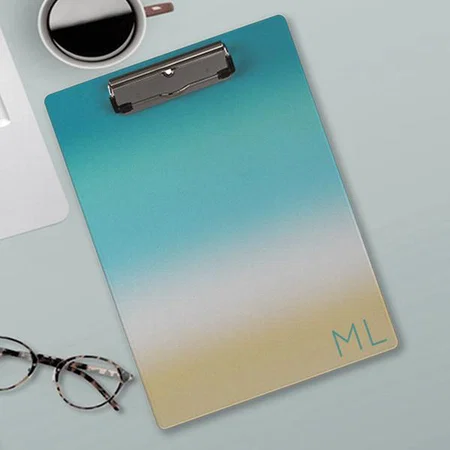 Beach Shore Abstract Bay Wave Design Customized Photo Printed Exam Board