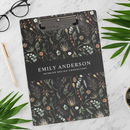 Floral Design Customized Photo Printed Exam Board