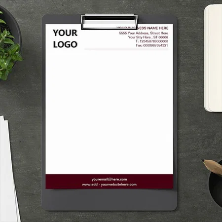 Modern Business Logo Design Customized Printed Letterheads