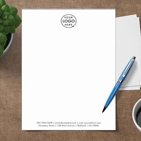 Modern Business Logo Customized Printed Letterheads