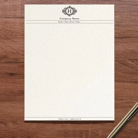 Premium Vintage Customized Printed Letterheads