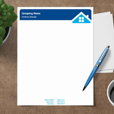 Real Estate Customized Printed Letterheads