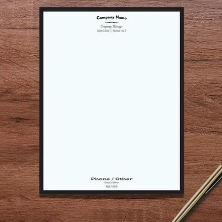 Events Beauty & Fashion Customized Printed Letterheads