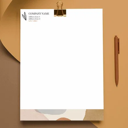 Interior Decorating & Design Customized Printed Letterheads