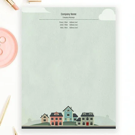 Real Estate Development Customized Printed Letterheads