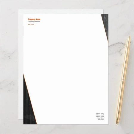Modern Business Customized Printed Letterheads