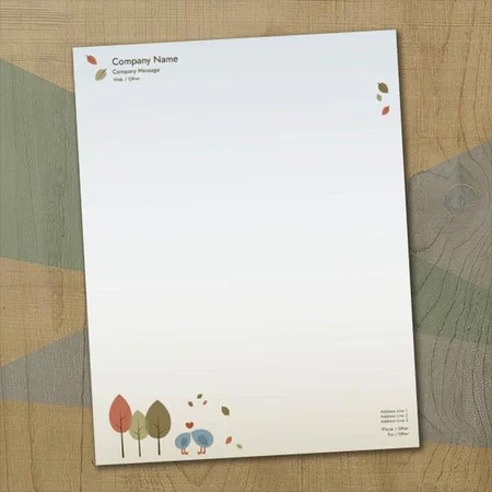 Modern Education & Child Care Customized Printed Letterheads