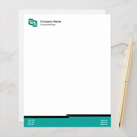 Finance & Business Customized Printed Letterheads