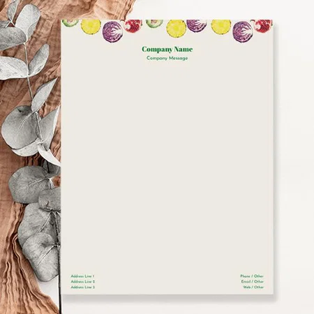 Grocery Store Colourful Design Customized Printed Letterheads