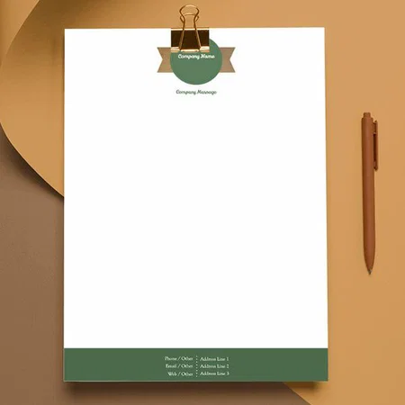 Green Agriculture & Farming Customized Printed Letterheads