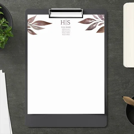 Premium Vector Leaf Design Customized Printed Letterheads