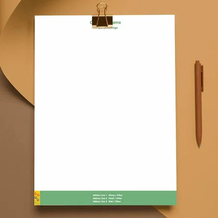 Green Paw Design Customized Printed Letterheads