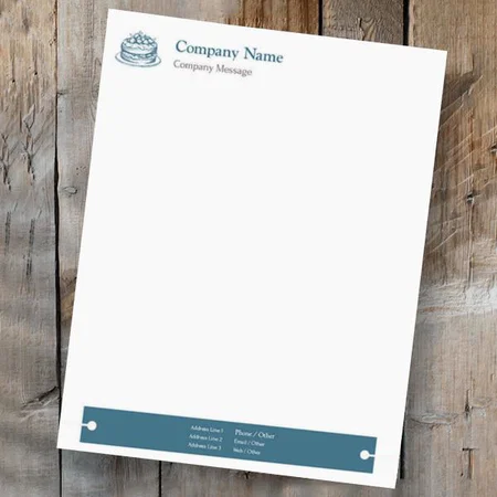 Food & Beverage Customized Printed Letterheads
