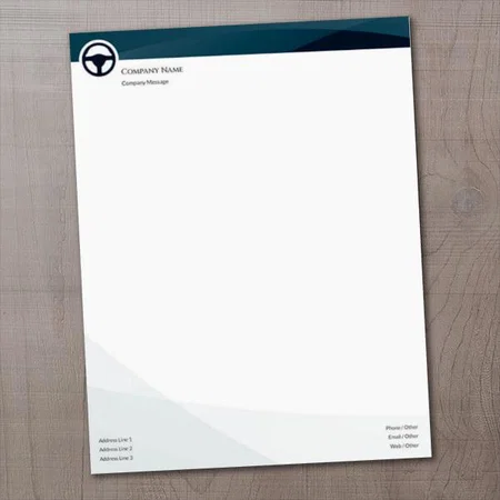 Car Services Customized Printed Letterheads