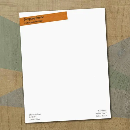 Simple White Customized Printed Letterheads