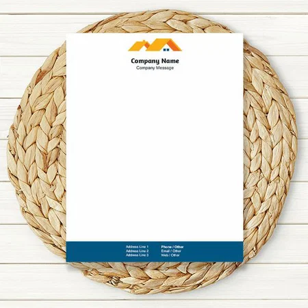 Real Estate Home Customized Printed Letterheads