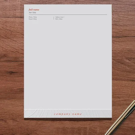 Modern Grey Real Estate Customized Printed Letterheads