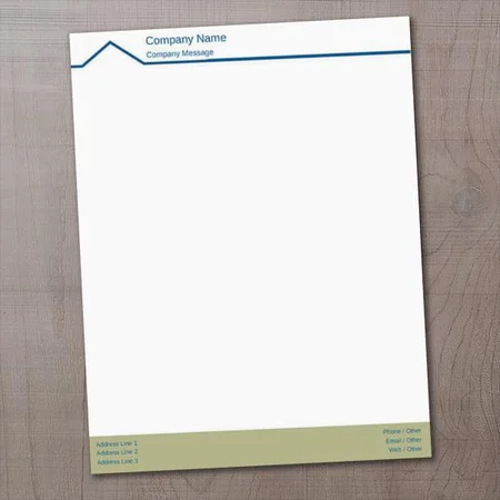 Loan And Real Estate Development Customized Printed Letterheads