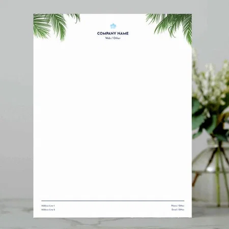 Nature & Landscapes Customized Printed Letterheads