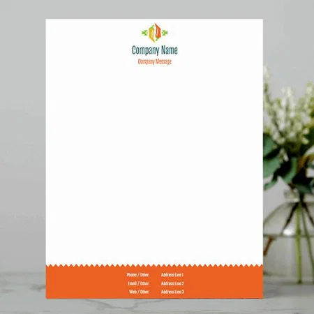 Modern Restaurants Customized Printed Letterheads