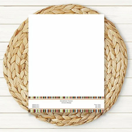 Simple White Customized Printed Letterheads