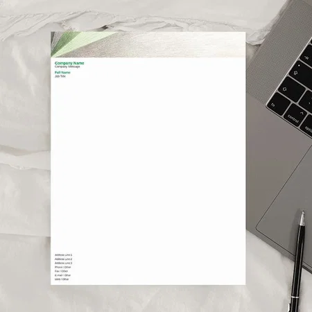 Simple Pain White Customized Printed Letterheads