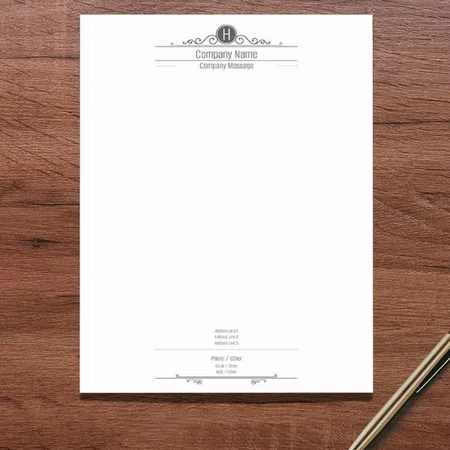 Property Management Vintage Design Customized Printed Letterheads