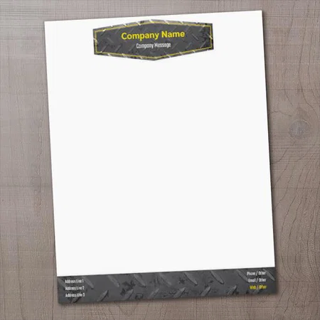 Car Parts & Tires Customized Printed Letterheads