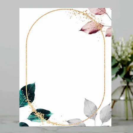 Elegant Floral Customized Printed Letterheads