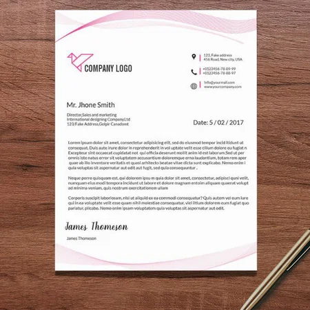 Business Customized Printed Letterheads