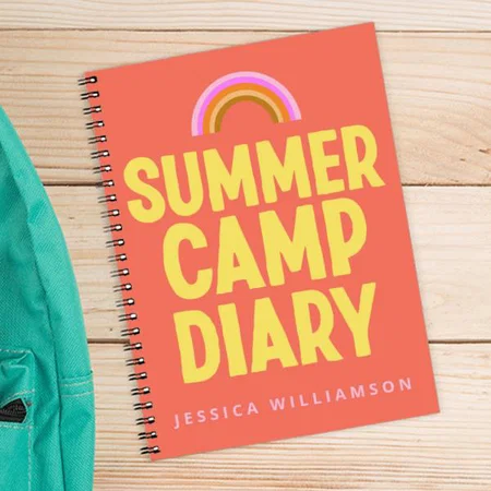 Summer Camp Diary Design Customized Photo Printed Notebook