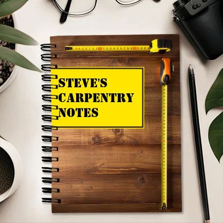 Carpentry Design Customized Photo Printed Notebook