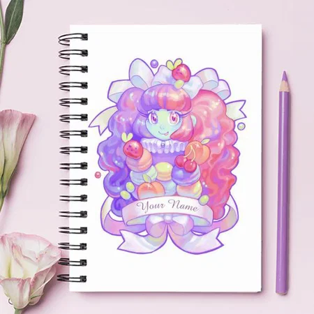 Macaron Design Customized Photo Printed Notebook