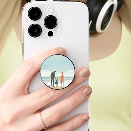 Family Photo Customized Printed Phone Grip Holder Sockets
