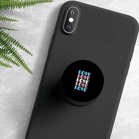 Love Design Customized Printed Phone Grip Holder Sockets