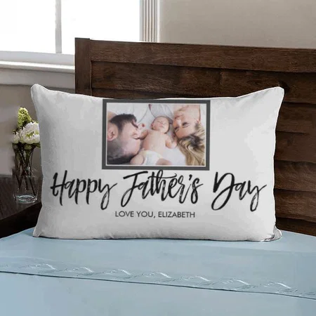 Fathers Day Photo Collage Design Customized Photo Printed Pillow Cover