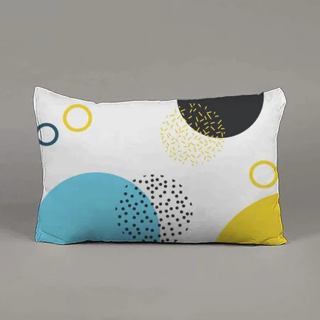 Modern Simple Fun Geometric Art Customized Photo Printed Pillow Cover