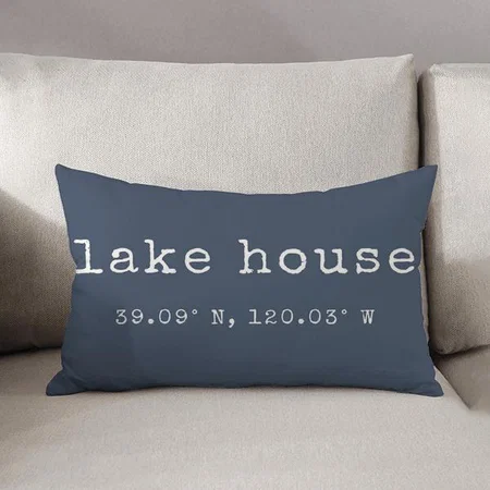 Lake House Customized Photo Printed Pillow Cover