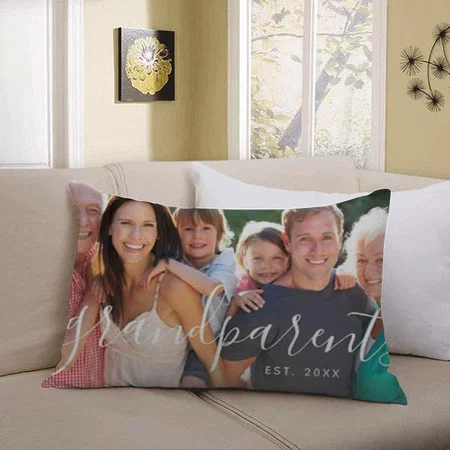 Grandparents Photo Customized Photo Printed Pillow Cover