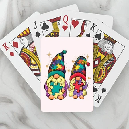 Puzzle Couple Design Customized Photo Printed Playing Cards