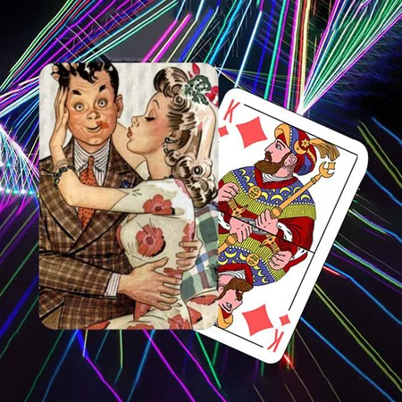 Kissing Couple Design Customized Photo Printed Playing Cards