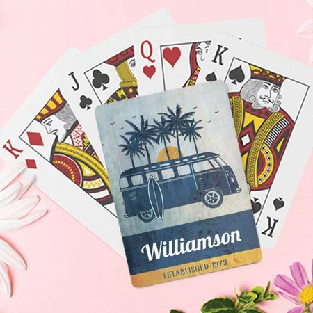 Summer Vacation Design Customized Photo Printed Playing Cards