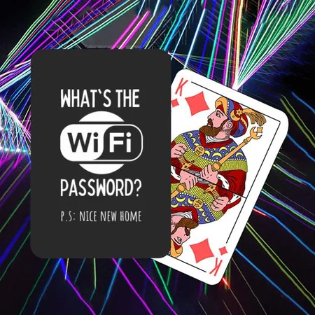 What's the Wifi Password Customized Photo Printed Playing Cards