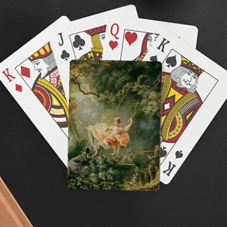 Nature Watercolor Painting Customized Photo Printed Playing Cards
