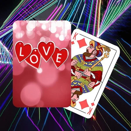 Love with Heart Design Customized Photo Printed Playing Cards