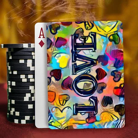Love Design Customized Photo Printed Playing Cards