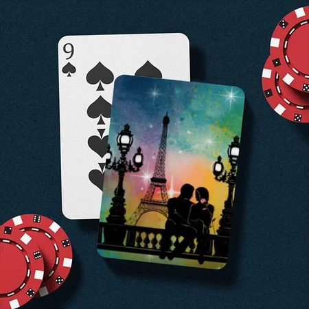 Couple Design Customized Photo Printed Playing Cards